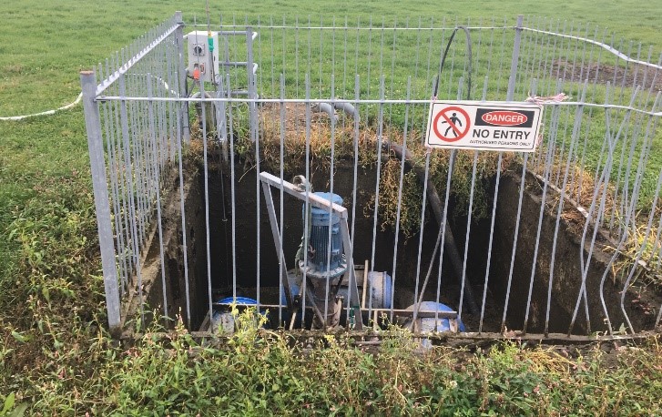 Poor effluent storage pond